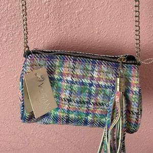 cute plaid mini crossbody bag